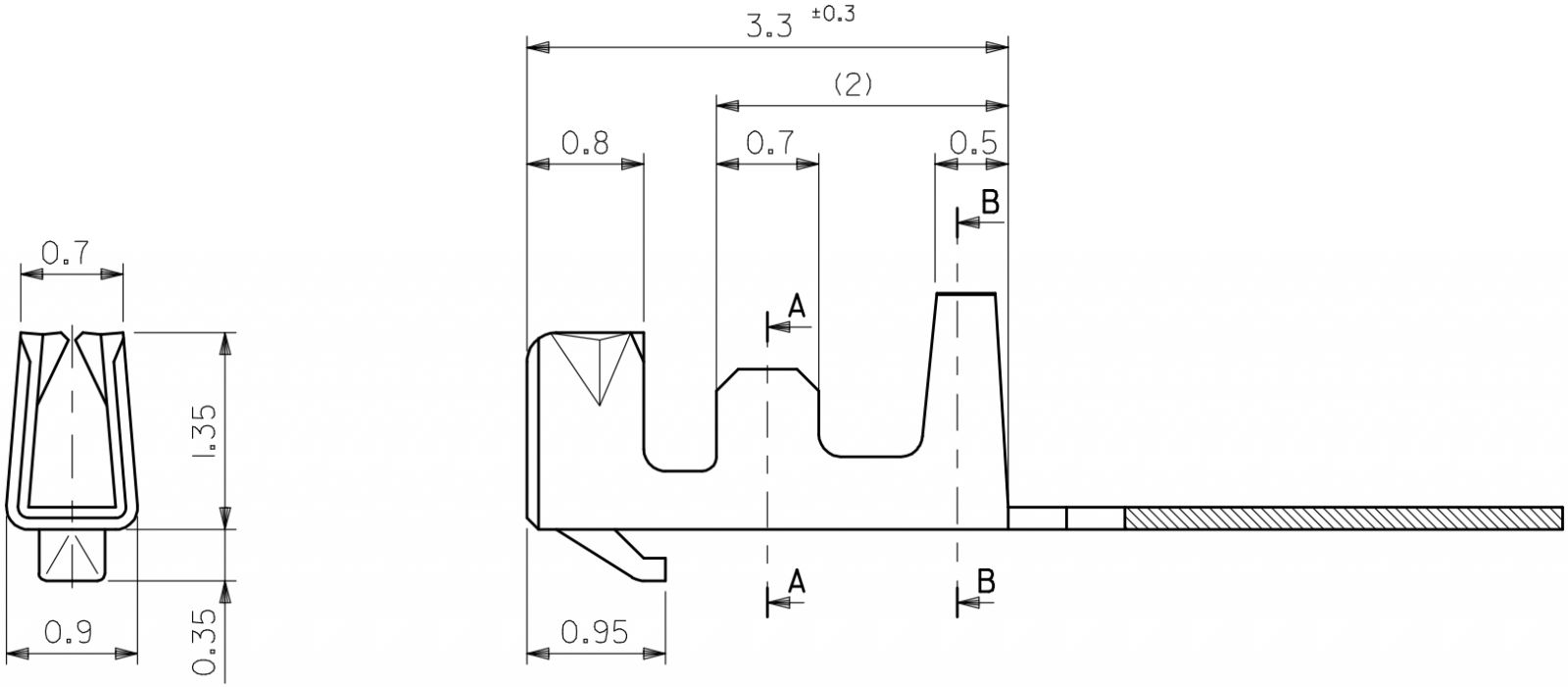 פין ללחיצה לכבל למחברים מולקס MOLEX 50079